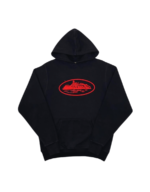 Corteiz Alcatraz Hoodie Black/Red