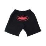 Corteiz Alcatraz Shorts Black/Red