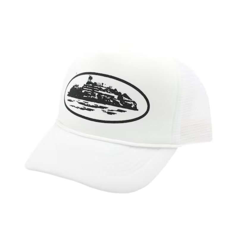 corteiz-alcatraz-trucker-hat-white Corteiz Alcatraz Trucker Hat White