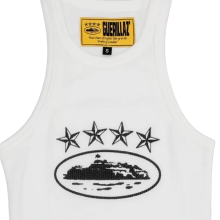 Corteiz 4Starz Alcatraz Womens Tank Top White