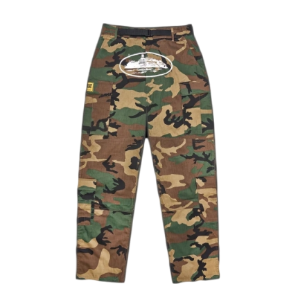 Corteiz Alcatraz Cargos Woodland Camo