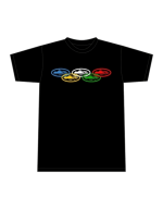 Corteiz Alcatraz Olympic T-shirt Black