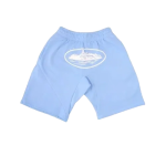 corteiz alcatraz shorts baby blue