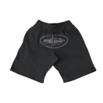 corteiz alcatraz shorts triple black
