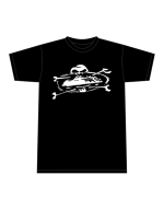 corteiz alcatraz skull t shirt black