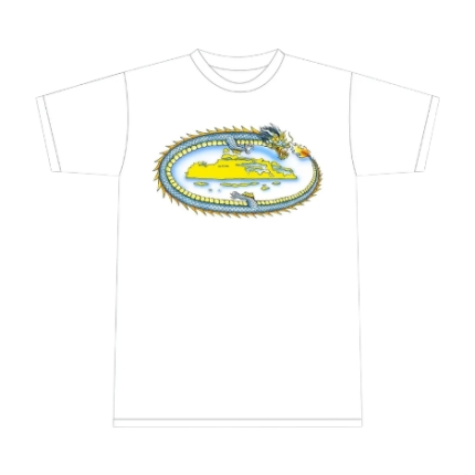 corteiz dragon t shirt white