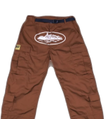Corteiz Guerillaz Cargo Pants-Brown