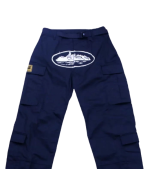 Corteiz Guerillaz Cargo Pants Navy