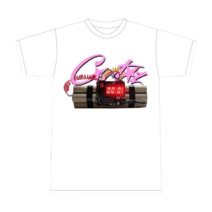 corteiz no time 4 luv t shirt white