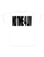 corteiz no time 4 luv t shirt white back