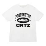 corteiz og property of crtz t shirt white