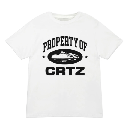 corteiz og property of crtz t shirt white
