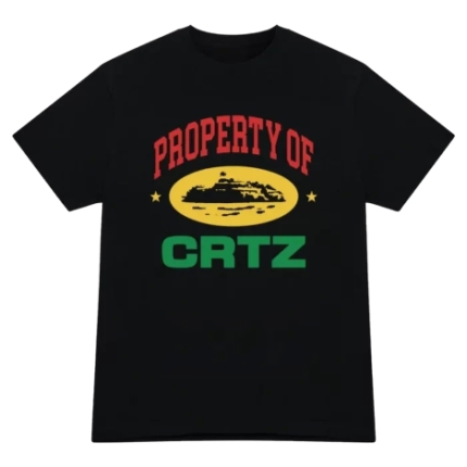 corteiz property of crtz carni t shirt black