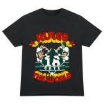 corteiz rtw baseball t shirt black