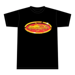 corteiz shiny alcatraz t shirt black