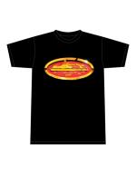 corteiz shiny alcatraz t shirt black