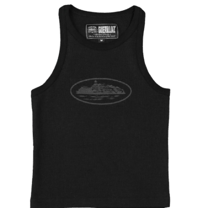 Corteiz Womens Guerillaz* Tank Top Triple Black