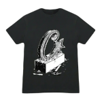 corteiz chisel t shirt black