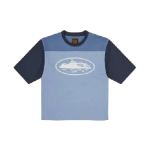 corteiz alcatraz heavyweight varsity tee blue