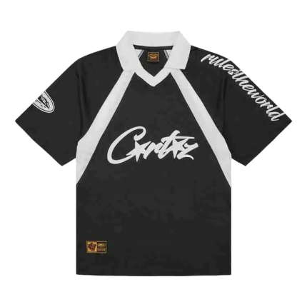 corteiz allstarz football jersey black