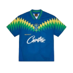 corteiz club rtw football t shirt blue