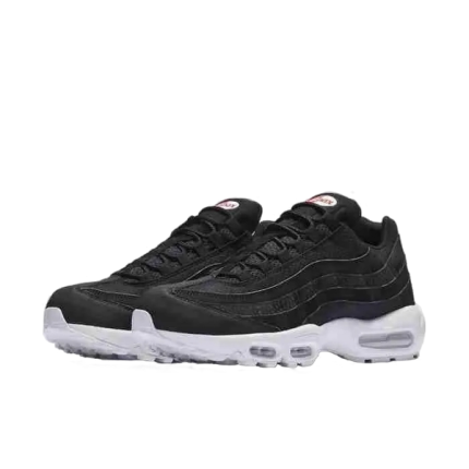 nike air max 95 corteiz black white team orange side look