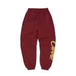 corteiz cargos satin appliue allstarz joggers maroon