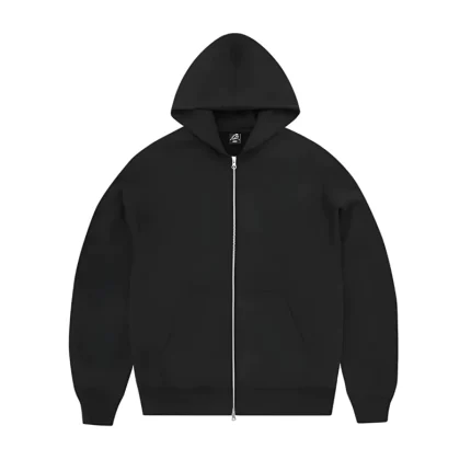 corteiz island mixed panel zip hoodie