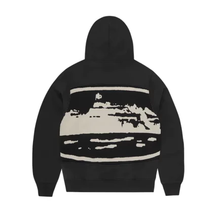 corteiz island mixed panel zip hoodie