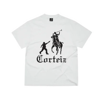 corteiz jack boys tee white black