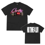 corteiz no time 4 luv tee black
