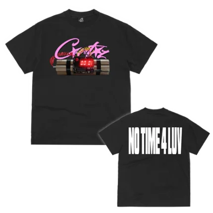 corteiz no time 4 luv tee black