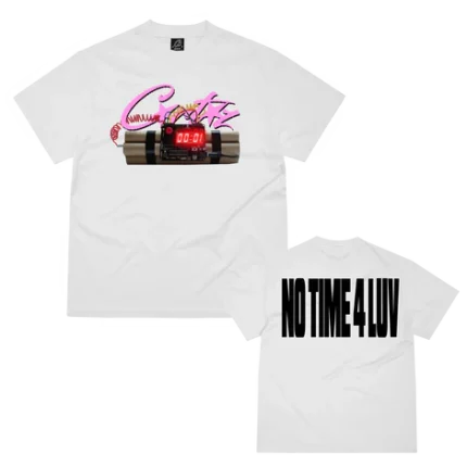 corteiz no time 4 luv tee white