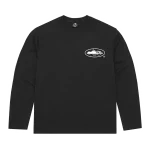 corteiz og island longsleeve tee black single