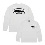 corteiz og island longsleeve tee white