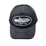 Corteiz Alcatraz Trucker Hat Black