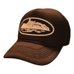 Corteiz Alcatraz Trucker Hat Brown