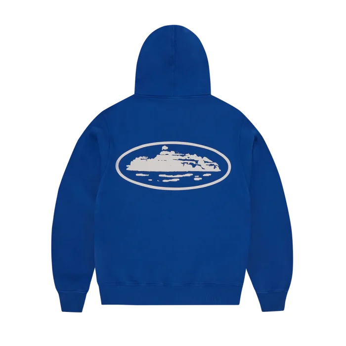 Corteiz Island Puff Print Zip Up Hoodie Back in