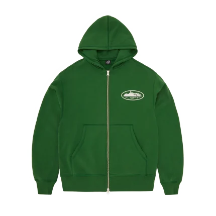 Corteiz Puff Print Island Zip Hoodie