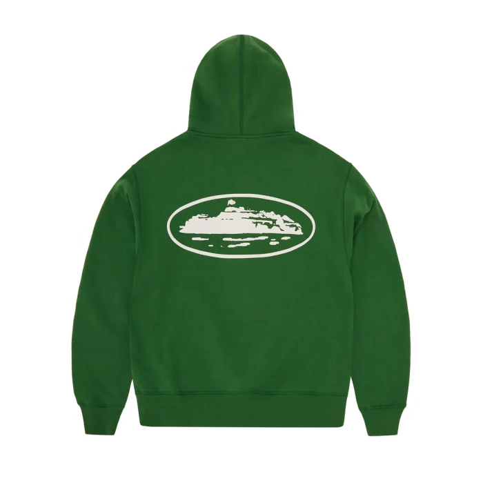 Corteiz Puff Print Island Zip Hoodie Back in