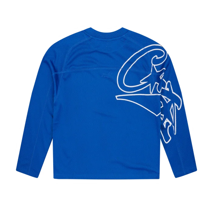Corteiz Woosh Mesh LS Jersey Blue