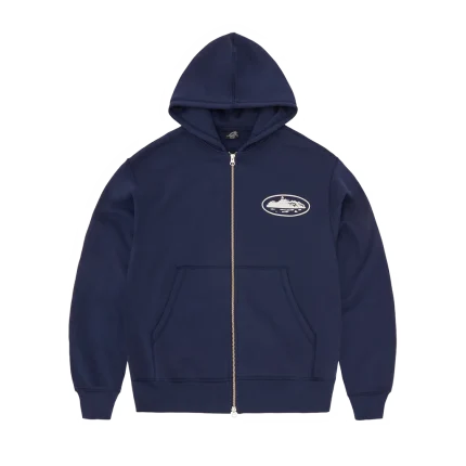 Island Puff Print Corteiz Zip Hoodie