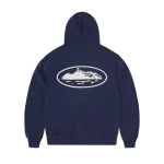 Island Puff Print Corteiz Zip Hoodie Back in