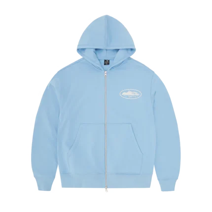 Island Puff Print Zip Corteiz Hoodie