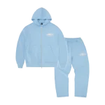 Corteiz Island Puff Print Tracksuit Baby Blue