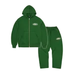 Corteiz Island Puff Print Tracksuit Green