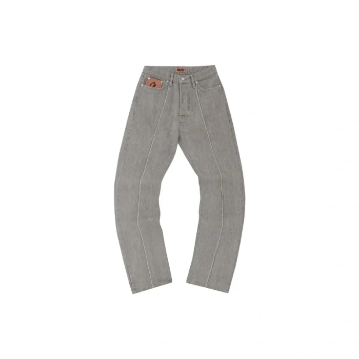 Corteiz Denim Alcatraz Tracksuit Grey Cargos