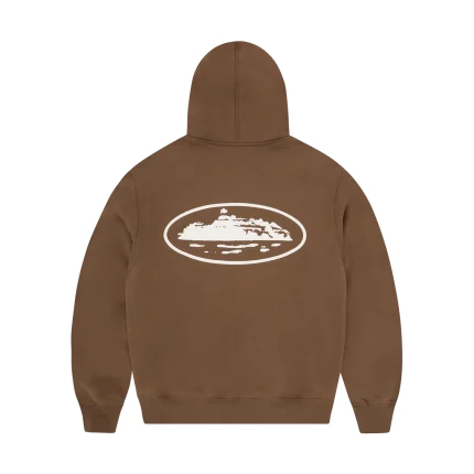 Corteiz Island Puff Print Zip Hoodie Back in