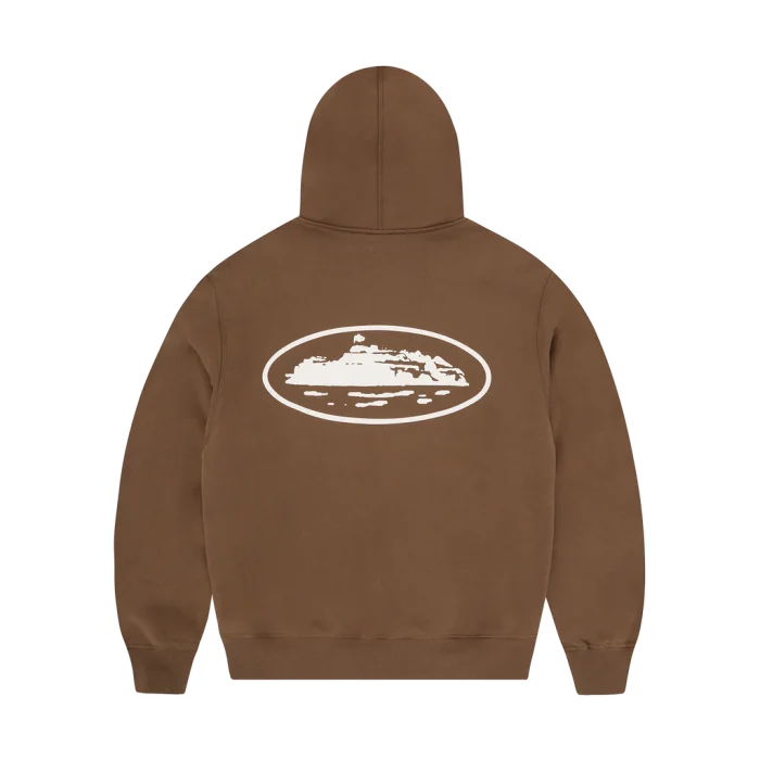 Corteiz Island Puff Print Zip Hoodie Back in