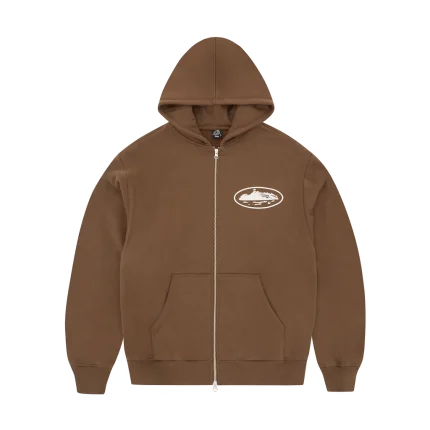 Corteiz Island Puff Print Zip Hoodie